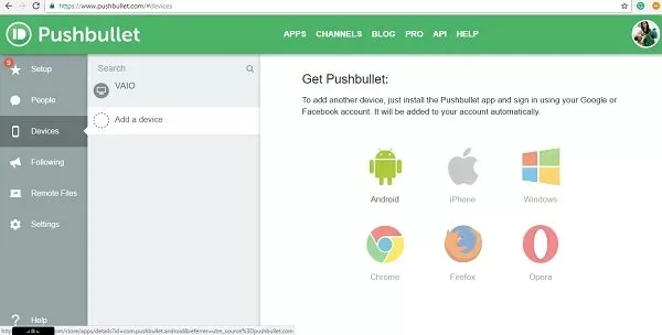 pushbullet-windows-pc-indirme-ücretsiz